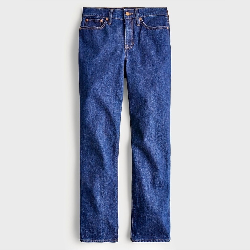 J. Crew ‘High-Rise ‘90s Classic Straight-Fit Jean in “Rinse” Wash Size 26